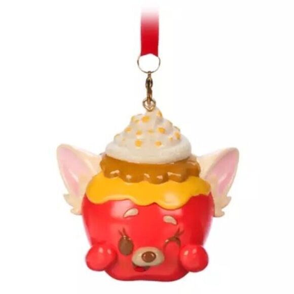 NEW Panda Mei Baked Apple Brulee Disney Munchlings Ornament Turning Red XMAS '24 - Picture 1 of 6
